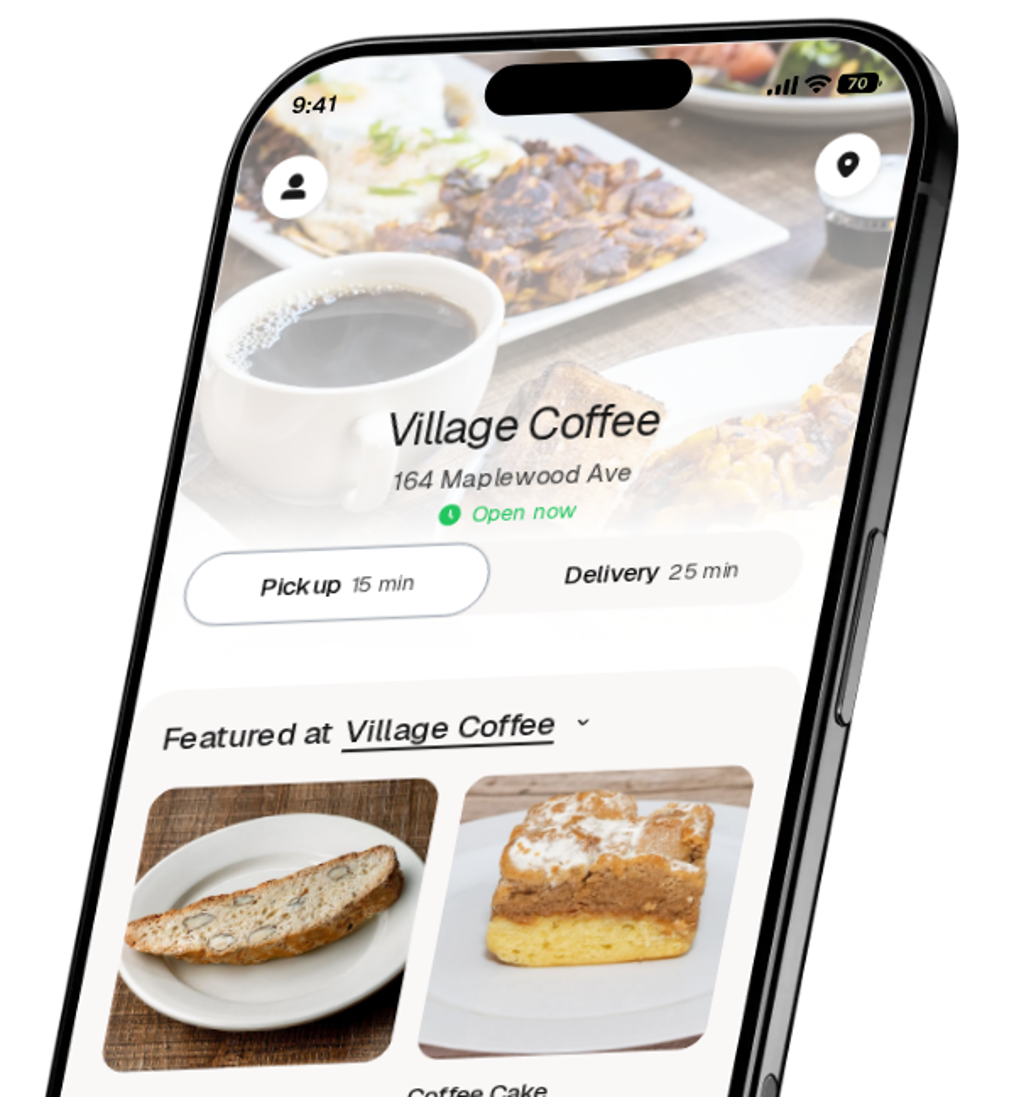 Village Coffee app preview